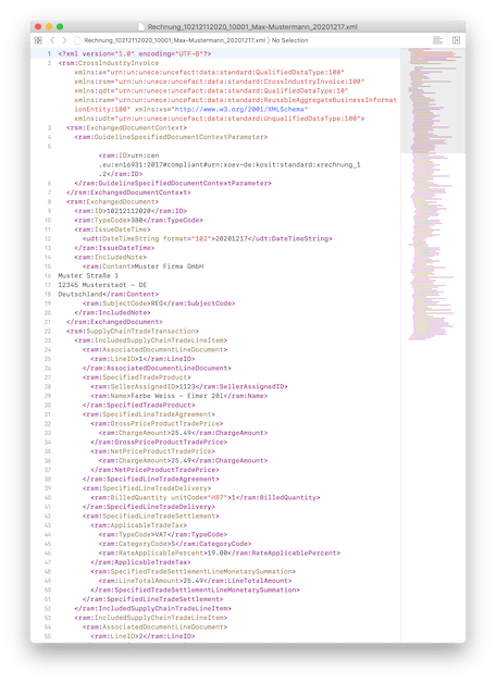 XRechnung XML