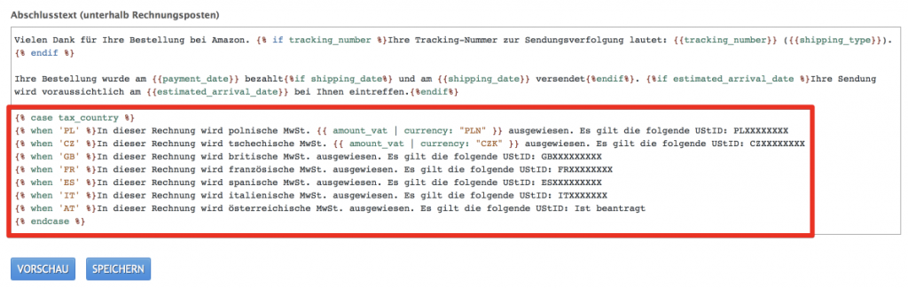 Amazon PAN-EU Programm Steuer IDs