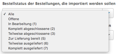 Bestellstatus Shopware