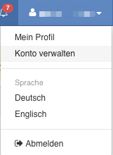 Konto verwalten