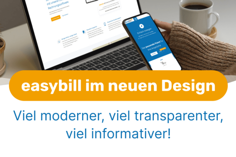 Neues Design für easybill