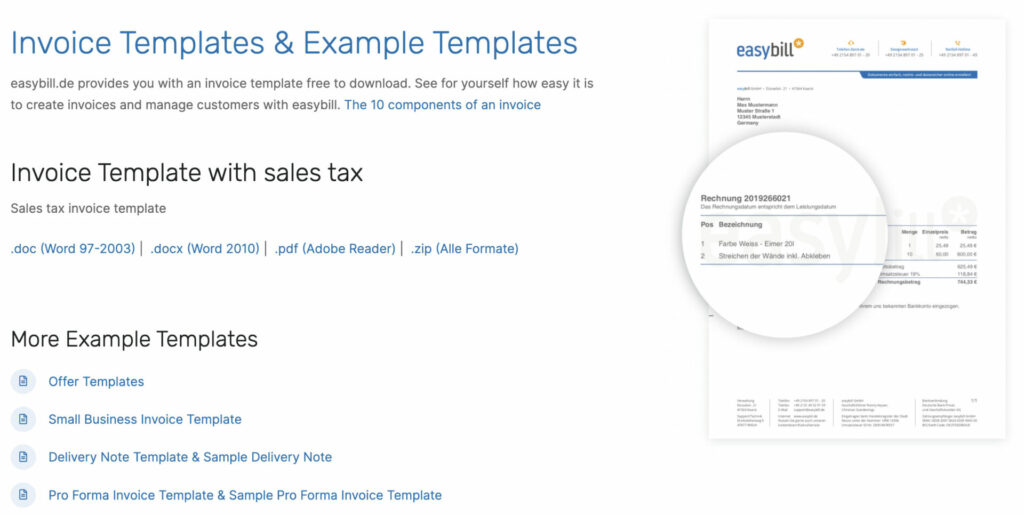 Templates_easybill_English_Invoice