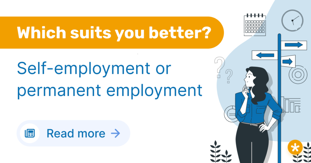 Self-employment or permanent employment – Which suits you better? Read more.