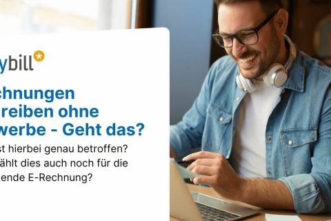 Headerbild für Blogbeitrag zum Thema Rechnungen schreiben ohne Gewerbe