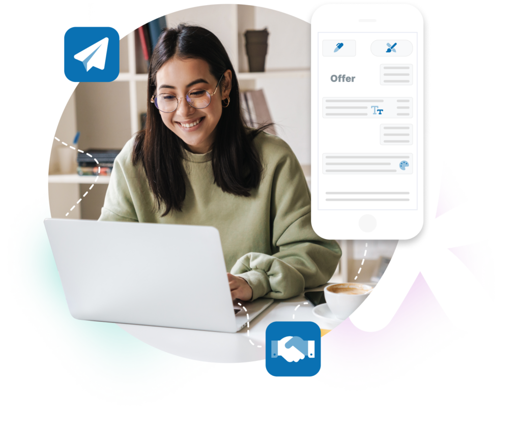 Write and send offers online with easybill