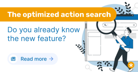 Blog Header picture for action search in easybill