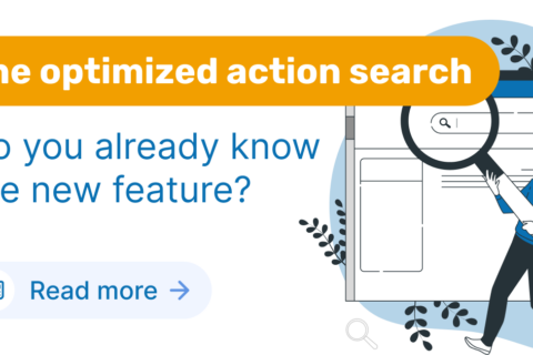 Blog Header picture for action search in easybill