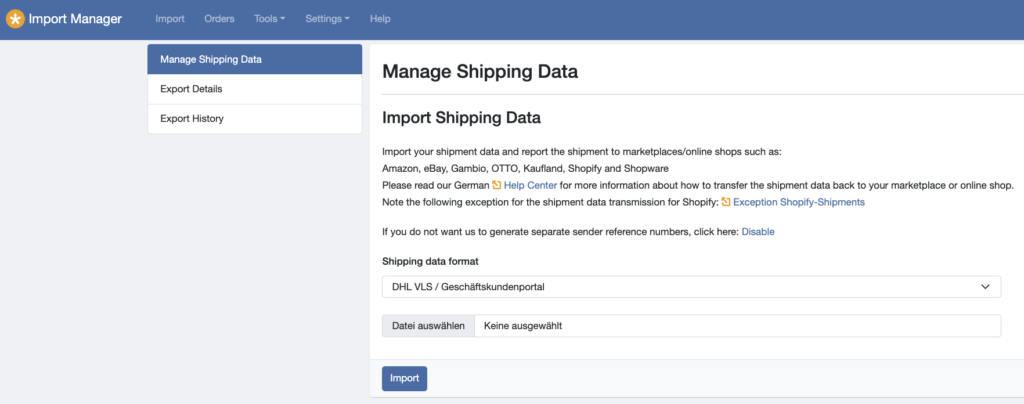 Manage shipping date in your Import Manager