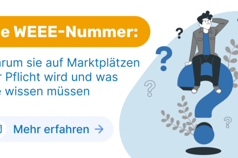Bild zeigt reinen Text des Titels WEEE-Nummer: Pflicht auf Marktplätzen und was Sie wissen müssen