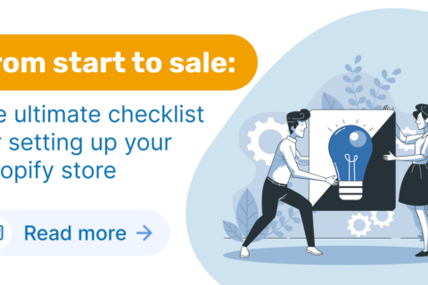 Header image blog post about Shopify store setup checklist