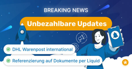 Headerbild für Update-Blogpost zu DHL, Liquidabfragen und mehr