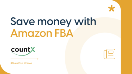 Headerpictur for Guestpost from CountX about "Save money with Amazon FBA"