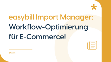 Headerbild zum Blog über easybill Import Manager und Workflow-Optimierung