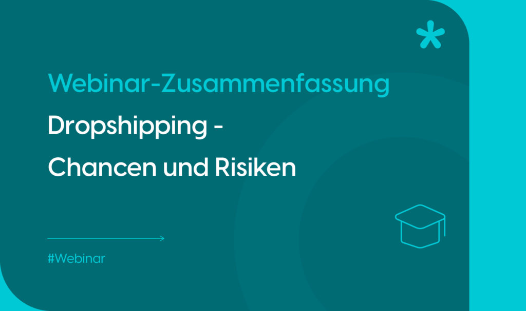 Headerbild für Webinar-Zusammenfassung über Dropshipping