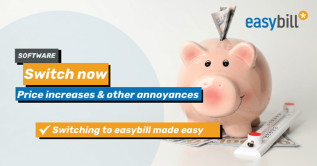 Header image for blog post on the switch from bilbee to easybill