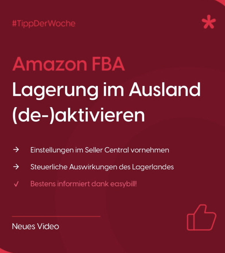 Amazon FBA Anleitung zur Aktivierung der Lagerung im Ausland