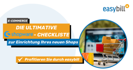 Headerbild für Blogbeitrag zum Thema Checkliste für Shopware Einrichtung