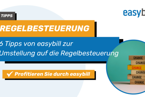 Headerbild für den Blogbeitrag zum Thema: Umstellung auf die Regelbesteuerung