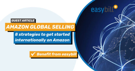 Header image blog: Guest post on 8 strategies for selling internationally on Amazon