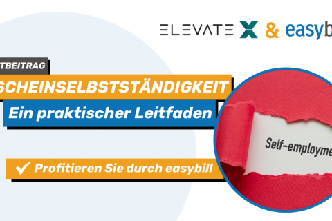 Headergrafik für Blog Gastbeitrag zum Thema Scheinselbstständigkeit