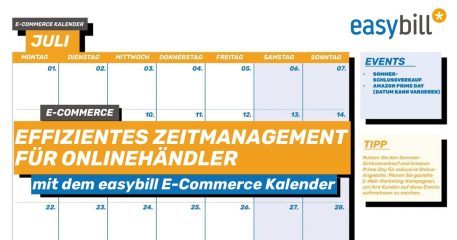 Headerbild Blogbeitrag zum Thema easybill E-Commerce Kalender 2024