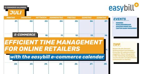 Header image for the easybill e-commerce calendar 2024 blog post
