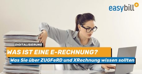 Headerbild für Blogbeitrag zum Thema E-Rechnung und E-Rechnungsformate