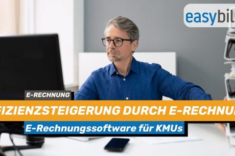 Headerbild für Blogbeitrag zu E-Rechnungssoftware für KMUs