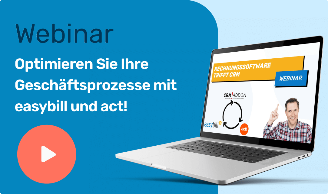 Rechnungsssoftware trifft CRM Webinar Aufzeichnung