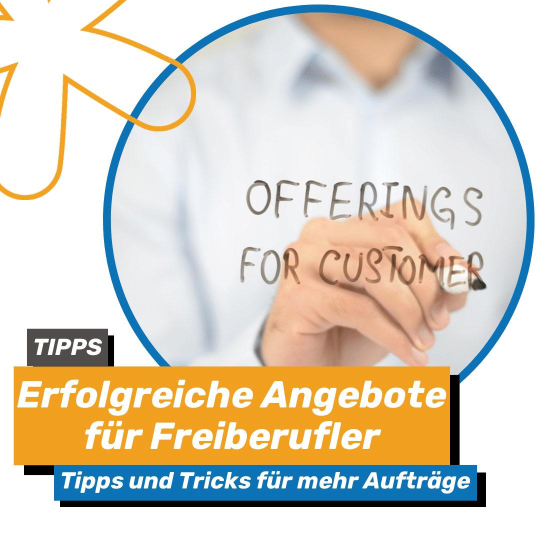 Bannerbild für easybill Blog mit Tipps für erfolgreiche Angebote für Freiberufler