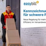 Kennzeichnungspflicht für schwere Pakete