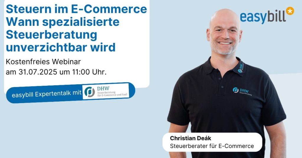 Webinar Steuern im E-Commerce